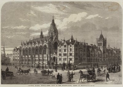 Mercado de Columbia, Bethnal-Green, construido por la Srta. Burdett-Coutts, inaugurado el miércoles de Frank Watkins